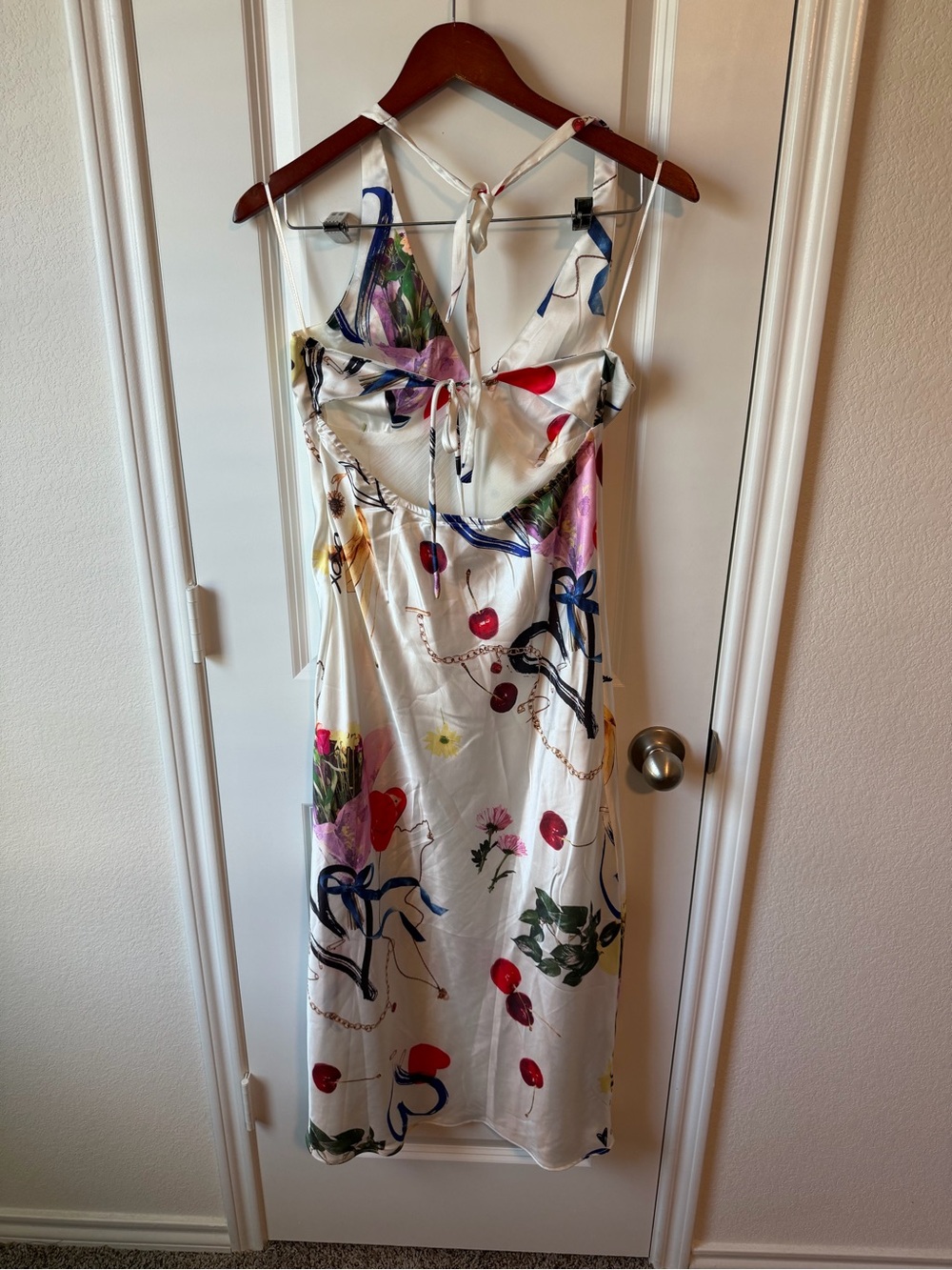 ⚡️Urban Outfitters Everleigh Halter Midi Dress in Botanical Motif - Picture 5 of 6